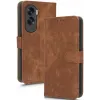 Phonesta Vintage Skin Book Wallet Case hoesje voor HONOR 90 Lite - Bruin 8