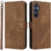 Phonesta Vintage Skin Book Wallet Case hoesje voor Samsung Galaxy A26 - Bruin