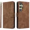 Phonesta Vintage Skin Book Wallet Case hoesje voor Samsung Galaxy S25 Plus - Bruin