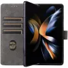 Phonesta Vintage Skin Book Wallet Case hoesje voor Samsung Galaxy Z Fold 6 - Zwart 3
