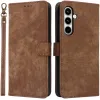 Phonesta Vintage Skin Book Wallet Case hoesje voor Samsung Galaxy A35 - Bruin