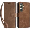 Phonesta Vintage Skin Book Wallet Case hoesje voor Samsung Galaxy S24 - Bruin