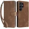 Phonesta Vintage Skin Book Wallet Case hoesje voor Samsung Galaxy S24 Ultra - Bruin