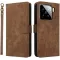 Phonesta Vintage Skin Book Wallet Case hoesje voor Xiaomi 15 - Bruin