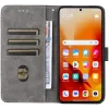 Phonesta Vintage Skin Book Wallet Case hoesje voor Xiaomi 14T - Bruin 2