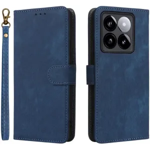 Phonesta Vintage Skin Book Wallet Case hoesje voor Xiaomi 14T Pro - Zwart