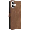 Phonesta Vintage Skin Book Wallet Case hoesje voor Apple iPhone 16 - Bruin 7