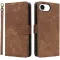 Phonesta Vintage Skin Book Wallet Case hoesje voor Apple iPhone 17e/16e - Bruin