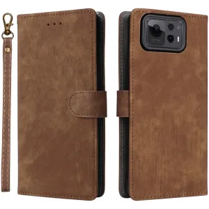 Phonesta Vintage Skin Book Wallet Case hoesje voor Asus Zenfone 12 Ultra - Bruin