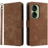 Phonesta Vintage Skin Book Wallet Case hoesje voor Asus Zenfone 10 - Bruin