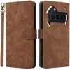 Phonesta Vintage Skin Book Wallet Case hoesje voor Nothing Phone (3a) - Bruin