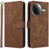 Phonesta Vintage Skin Book Wallet Case hoesje voor Xiaomi Poco F7 Pro/F7 Ultra - Bruin