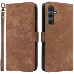 Phonesta Vintage Skin Book Wallet Case hoesje voor Samsung Galaxy A25 - Bruin