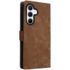 Phonesta Vintage Skin Book Wallet Case hoesje voor Samsung Galaxy A56 - Bruin 8