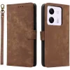 Phonesta Vintage Skin Book Wallet Case hoesje voor Xiaomi Poco M7 Pro - Bruin