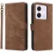 Phonesta Vintage Skin Book Wallet Case hoesje voor Xiaomi Poco M7 Pro - Bruin