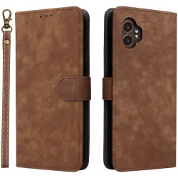 Phonesta Vintage Skin Book Wallet Case hoesje voor Samsung Galaxy Xcover 7 Pro - Bruin
