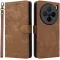 Phonesta Vintage Skin Book Wallet Case hoesje voor Vivo X200 - Bruin