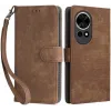 Phonesta Vintage Skin Book Wallet Case hoesje voor Huawei nova 13 - Bruin