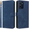Phonesta Vintage Skin Book Wallet Case hoesje voor HMD Pulse/Pulse Plus/Pulse Pro - Blauw