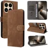 Phonesta Vintage Skin Book Wallet Case hoesje voor Xiaomi 15T - Bruin 9