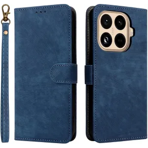 Phonesta Vintage Skin Book Wallet Case hoesje voor Xiaomi 15T Pro - Blauw