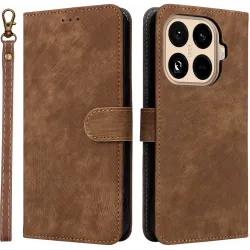 Phonesta Vintage Skin Book Wallet Case hoesje voor Xiaomi 15T Pro - Bruin