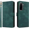 Phonesta Vintage Skin Book Wallet Case hoesje voor Xiaomi Poco M7 - Groen