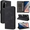 Phonesta Vintage Skin Book Wallet Case hoesje voor Xiaomi Poco M7 - Zwart 9