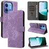 Phonesta Vintage Skin Book Wallet Case hoesje voor Xiaomi Redmi 15C / Xiaomi Poco C85 - Paars 9