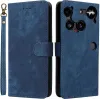 Phonesta Vintage Skin Book Wallet Case hoesje voor Nothing Phone (3) - Blauw