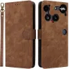 Phonesta Vintage Skin Book Wallet Case hoesje voor Nothing Phone (3) - Bruin