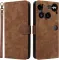 Phonesta Vintage Skin Book Wallet Case hoesje voor Nothing Phone (3) - Bruin