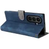 Phonesta Vintage Skin Book Wallet Case hoesje voor Samsung Galaxy Z Fold 7 - Blauw 6