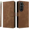 Phonesta Vintage Skin Book Wallet Case hoesje voor Samsung Galaxy Z Fold 7 - Bruin