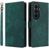 Phonesta Vintage Skin Book Wallet Case hoesje voor Samsung Galaxy Z Fold 7 - Groen