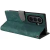 Phonesta Vintage Skin Book Wallet Case hoesje voor Samsung Galaxy Z Fold 7 - Groen 6