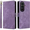 Phonesta Vintage Skin Book Wallet Case hoesje voor Samsung Galaxy Z Fold 7 - Paars