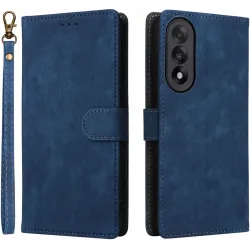 Phonesta Vintage Skin Book Wallet Case hoesje voor OnePlus Nord 5 - Blauw