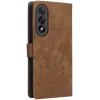 Phonesta Vintage Skin Book Wallet Case hoesje voor OnePlus Nord 5 - Bruin 7