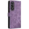 Phonesta Vintage Skin Book Wallet Case hoesje voor OnePlus Nord 5 - Paars 7