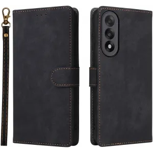 Phonesta Vintage Skin Book Wallet Case hoesje voor OnePlus Nord 5 - Zwart