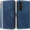 Phonesta Vintage Skin Book Wallet Case hoesje voor Samsung Galaxy S25 FE - Blauw