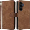 Phonesta Vintage Skin Book Wallet Case hoesje voor Samsung Galaxy S25 FE - Bruin
