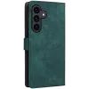 Phonesta Vintage Skin Book Wallet Case hoesje voor Samsung Galaxy S25 FE - Groen 8