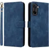 Phonesta Vintage Skin Book Wallet Case hoesje voor OnePlus Nord CE5 - Blauw