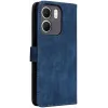 Phonesta Vintage Skin Book Wallet Case hoesje voor Oppo A5x - Blauw 7