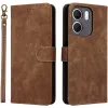 Phonesta Vintage Skin Book Wallet Case hoesje voor Oppo A5x - Bruin