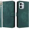 Phonesta Vintage Skin Book Wallet Case hoesje voor Oppo A6 Pro - Groen