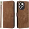 Phonesta Vintage Skin Book Wallet Case hoesje voor Oppo Reno14 F/FS - Bruin